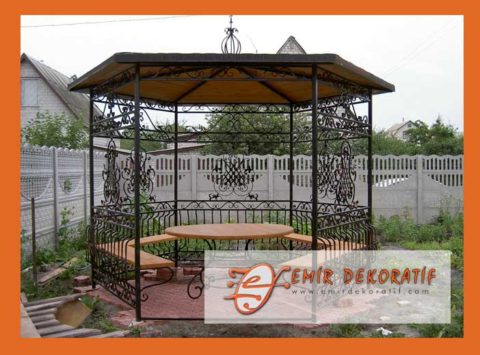 Ferforje Bahçe Çardak Korkuluğu