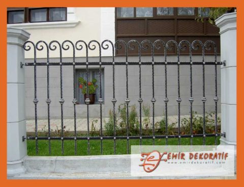 Ferforje duvar korkuluk tasarımları