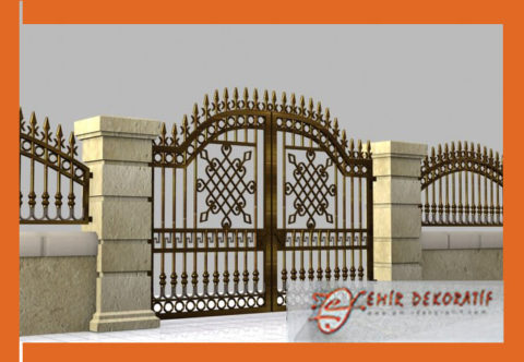 Ferforje gösterişli garaj kapıları